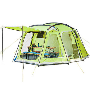 skandika Copenhagen 6 persone Tenda de campeggio cupola zanzariera verde nuova