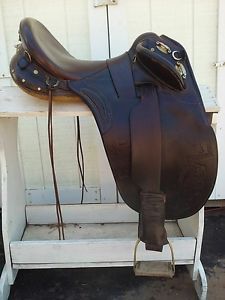 16" Syd Hill Suprema Super Drafter Poley Australian Saddle