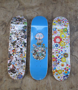 Vans Vault x Takashi Murakami Skate Decks COMPLETE SET FLOWER PORTRAIT SKULL