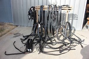 30-20 Complete 4 horse leather show harness with collars beautiful made in USA