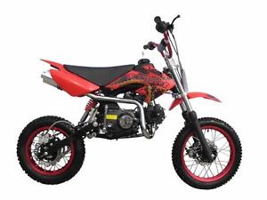 Coolster QG-214 / 125cc Manual Clutch Mid Size Dirt Size Red