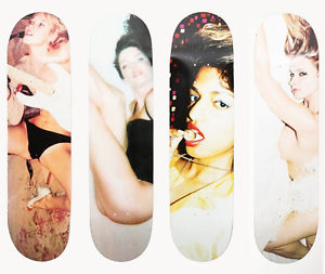 Juergen Teller x Marc Jacobs 4 Deck Skateboard Art Set w/ Kate Moss, M.I.A. etc