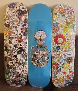 Vans Vault X Takashi Murakami Skateboard Skate Decks Complete Set of 3