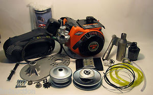 Racing Go Kart Mini Bike Drift Engine Pkg Briggs 10 HP Torque Converter #40