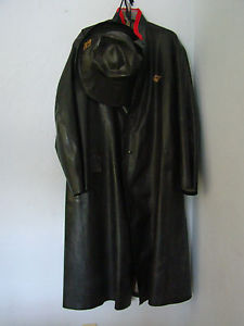 Black Diamond Kaufman Canada LARGE Foul Weather Coat Sou'wester Hat Rain Storm