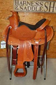 16" G.W. CRATE WADE ROPER SADDLE NEW FREE SHIP CUSTOM MADE IN ALABAMA USA