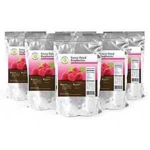 Legacy Premium Fruit Freeze Dried Raspberries 360 Servings Mylar Pouch LE6016