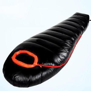 1000g Filling White Duck Down Mummy Sleeping Bag 3/4 Season Waterproof Camping