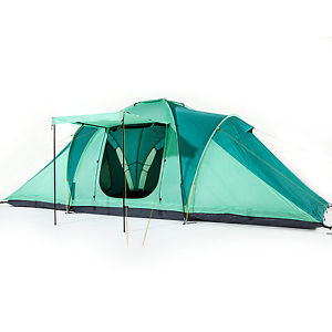 SKANDIKA SILVERSTONE XXL 6/9 PER TENDA CAMPEGGIO 3 CABINE PARASOLE VERDE NUOVA