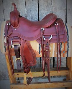 Don Rich Custom Cutting Saddle 17" with Rope Border Tooling