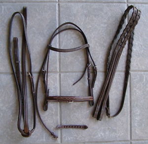 Jimmy's 20th 21st Century Fancy Bridle, Laced Reins & Standing Martingale, PONY