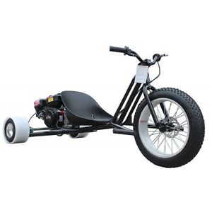 50 Caliber Racing Motorized Gas Powered 6.5 HP Drift Trike Big Wheel Steel Frame