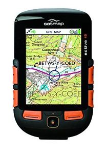 Satmap Active 12 Plus and Full GB Map Bundle Ultimate Sports GPS - Black Orange