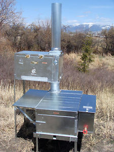 Trail Boss Lg Combo Wood Camp Tent Stove - Riley Stoves