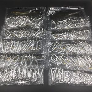 Lot of 120 Carabiner Spring Belt Clip Key Chain 2 1/8" Aluminum Silver Wholesale