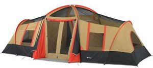 10-Person 3-Room Vacation Instant Cabin Tent Camping Hiking Family Outdoor Camp