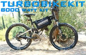 Silent High Torque 8000watt 8kw electric ebike kit 48volt-100volt speed 125km/h