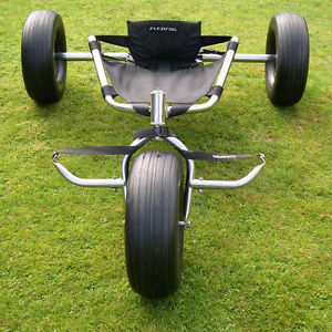 Kite Buggy - Stainless Steel Narrow Axle with 6" wide Tires