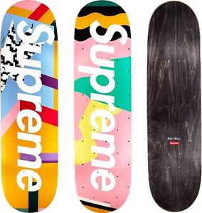 Supreme Mendini Skateboard Deck Set Alessandro Mendini Pink Blue LIMITED SS16