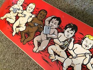 Sean Cluver Disposable Adam McNatt 1/100 Rare Screened Skateboard Deck! Signed