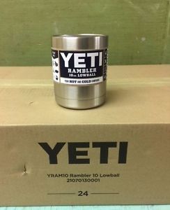 Yeti Rambler 10oz Lowball case includes (24) YRAM10 Free Shipping