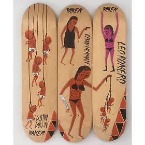 NECKFACE BAKER SKATEBOARDS-ROMERO HERMAN DOLLIN OBEY FUTURA BLENDER KAWS GONZ