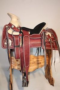 15" Montura Carra  - Mexican Saddle - Horse Saddle - Pitiada Fina- #273