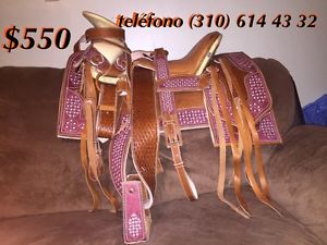 Horse Saddle Montura Charra Mejoro Precio Tel  (310) 614 43 32