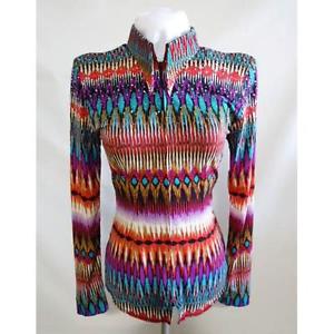 123701 Lisa Nelle Tribal Ladies Horsemanship Shirt S/M ONE OF A KIND! NEW w/TAGS