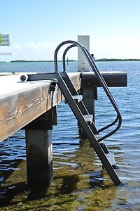 NEW! WETSTEPS 5 STEP BOLT TOGETHER POOL / DOCK LADDER E-Z STAIRS FOR YOUR DOCK