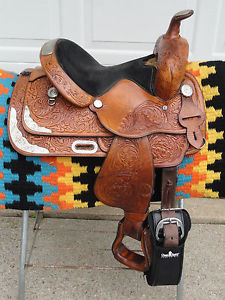 13" CIRCLE Y Youth Western EQUITATION Show Horse Saddle w Silver