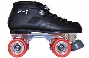 Atom Enzo Skates - Luigino Vertigo F-1 , Pilot Falcon F16 - Polished Alloy