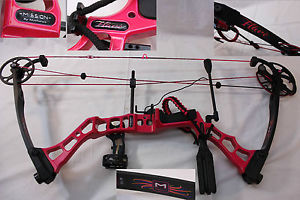 2014 MISSION FLARE by Mathews Sparkly Pink Single Cam 50# Lbs. DL 26" Right Hand