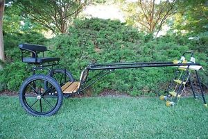 New EZ Entry Horse Cart-Cob/Horse Size w/Hardwood Floor w/21" Motorcycle Tires