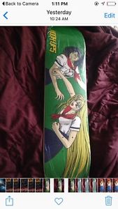 Hook Ups Two Girls Fighting  Kill Bill Deck Skateboard Kaws Supreme Sean Cliver