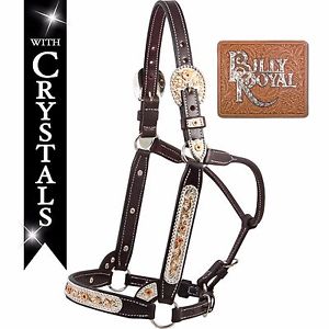 SSO Winning Edge Show Halter by Billy Royal - Full Size - Dark Oil