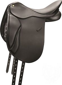 Collegiate Classic Dressage Saddle - BLACK - 17 Inch - Easy Change Gullet