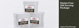 Legacy Premium 360 Serving Certified Gluten Free Entree Bucket. Freeze Dried.