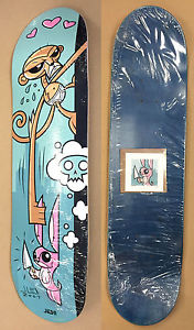 Joe Ledbetter 2005 Monkey Skateboard Deck Print Monkey Bunny 45/50 RARE SIGNED