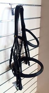 NEW! Schleese Double Bridle - Cob Size - Black with Silver