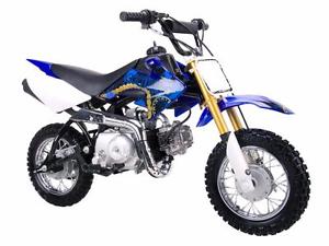 Coolster QG-213A 110cc Fully Auto  Mini Size Kids Dirt Bike Blue