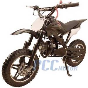 FREE SHIPPING KIDS 50CC 2 STROKE GAS MOTOR DIRT POCKET BIKE BLACK M DB50X