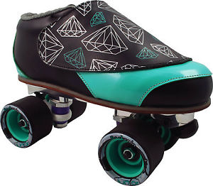 Men Quad Speed Jam Skates 4-13 - Vanilla Diamond Walker Power Trac Tiffany