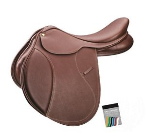 Collegiate Close Contact English Saddle - 17 Inch Seat - Interchangeable Gullet