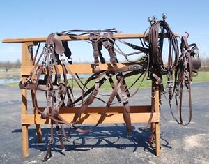 Amish made team BROWN BETA harness brand new for mules, horses, haflingers