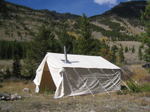 NEW 8x10x5ft Outfitter Canvas Wall Tent + Alum Frame
