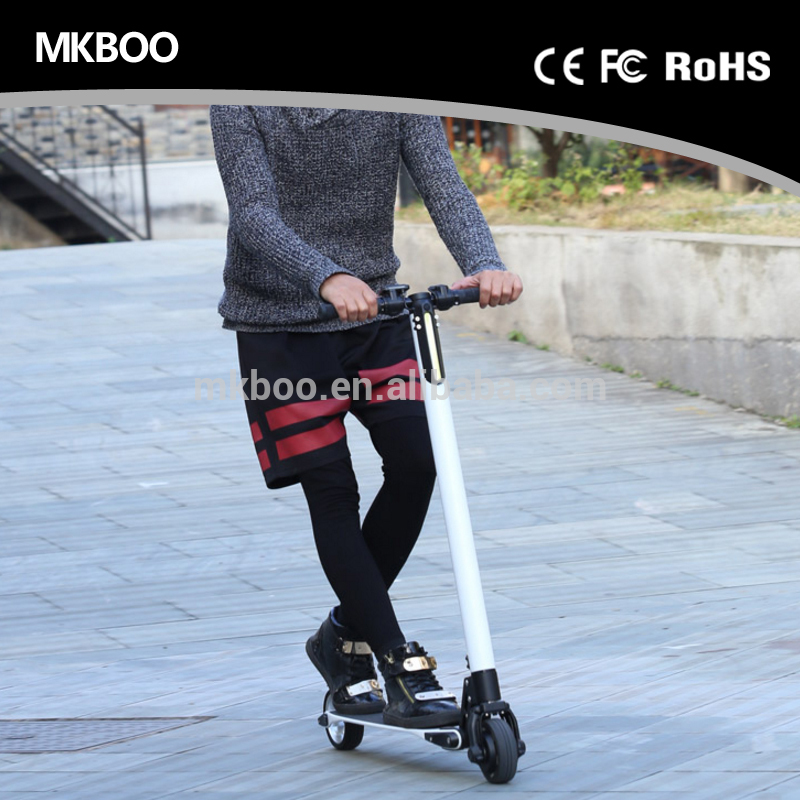 2016 new products 6.3kg 2 wheel electric carbon fiber adult kick scooter