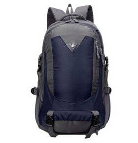 The Fashion Leisure Sports Bag Recreation Bag Mountaineering Bag Hiking Backpack Bag Men and Women with Couples Contracted Personality Dark Blue 36-55 L