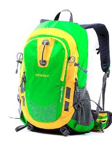 Hewolf Multifunctional Hiking Leisure Sports Traveling backpack 30L 1630 Orange/Green/Blue