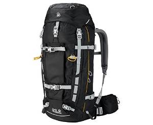 Jack Wolfskin Men's Mountaineer 48 Men Technical Trekking Pack, Black, Large/X-Large